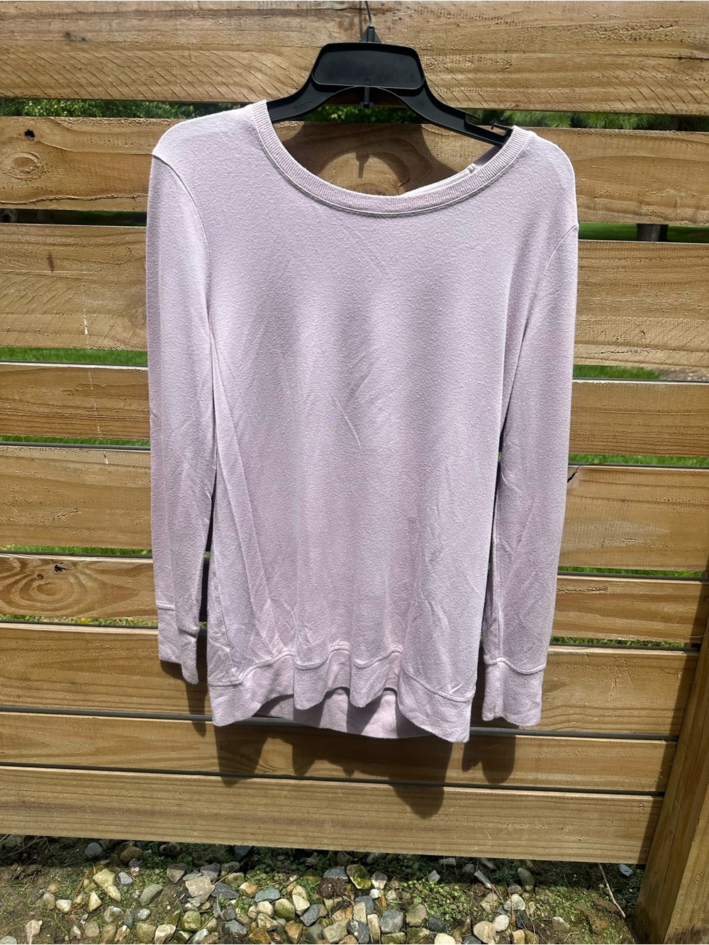 Athleta Light Pink Women’s Long-Sleeve Pullover Sweatshirt
